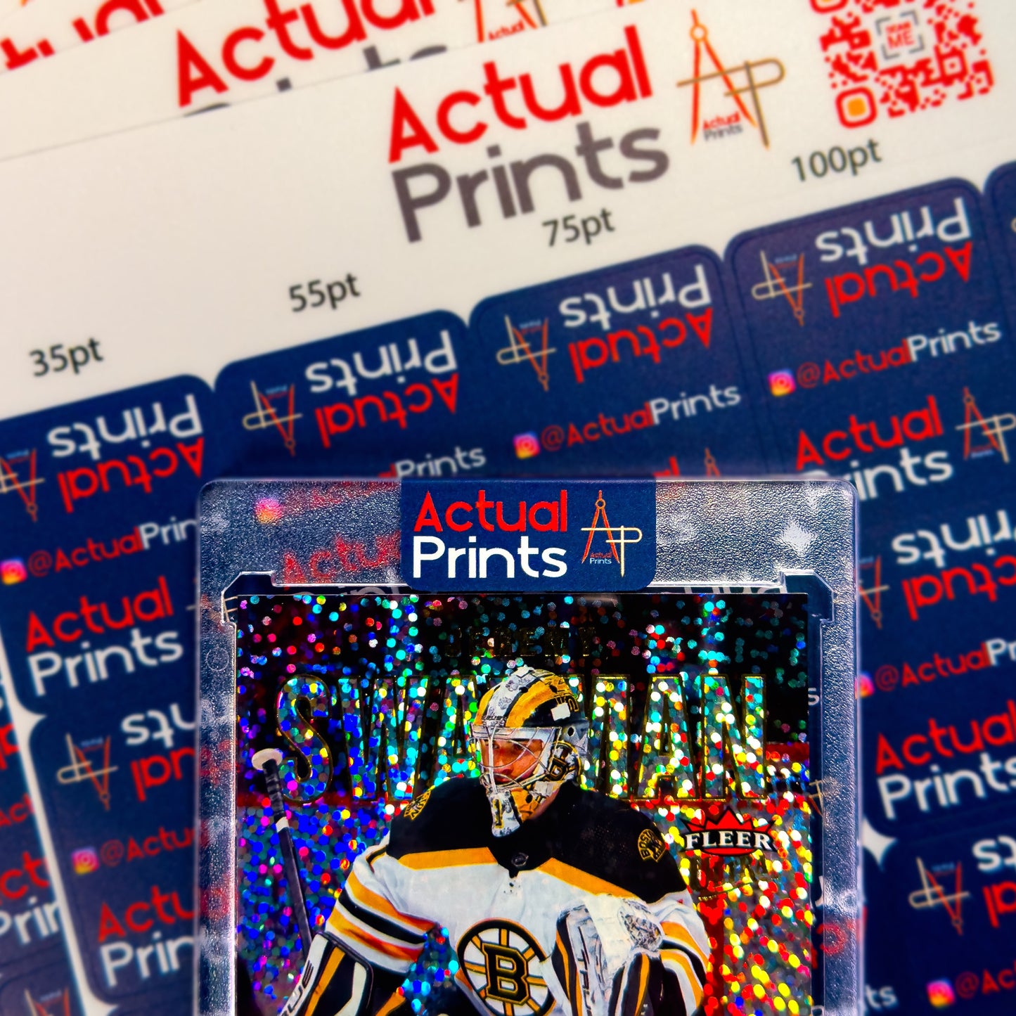 Custom Branded One Touch Sticker Locks - Actual Prints