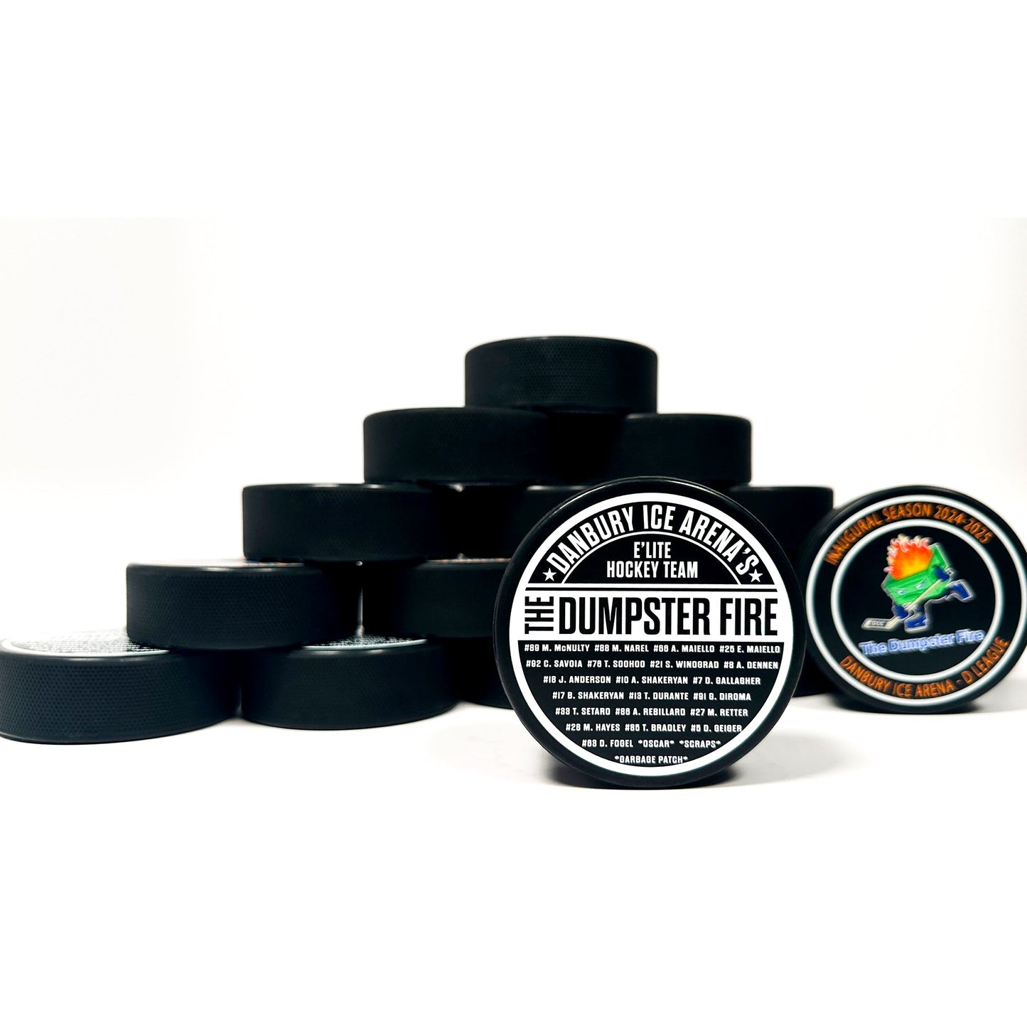 Custom Hockey Pucks - Actual Prints