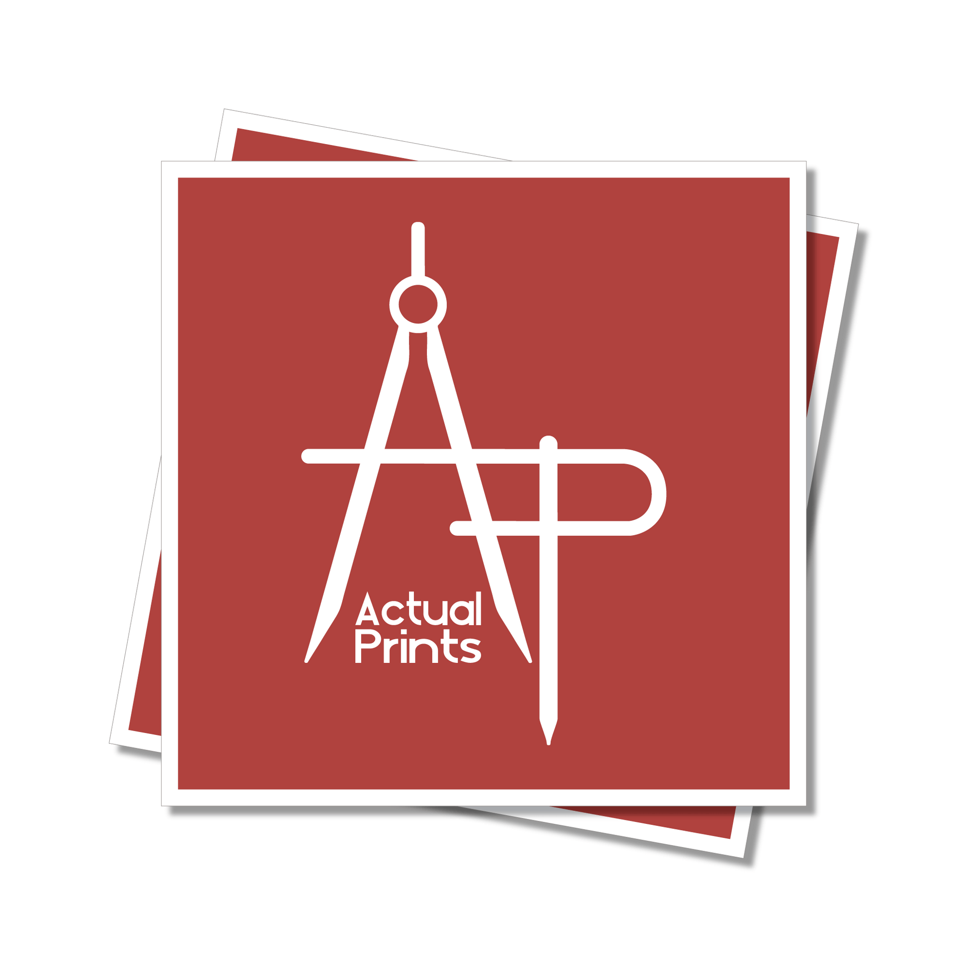 Square Stickers - Actual Prints