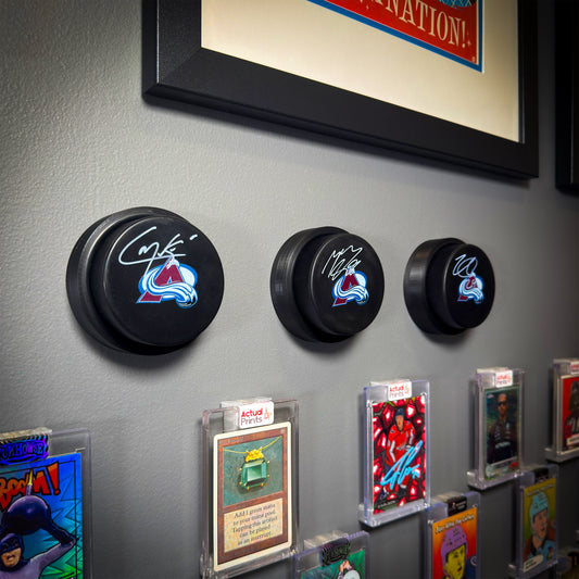 Puck Halo – The Sleek, Low - Profile Hockey Puck Wall Mount - Actual Prints