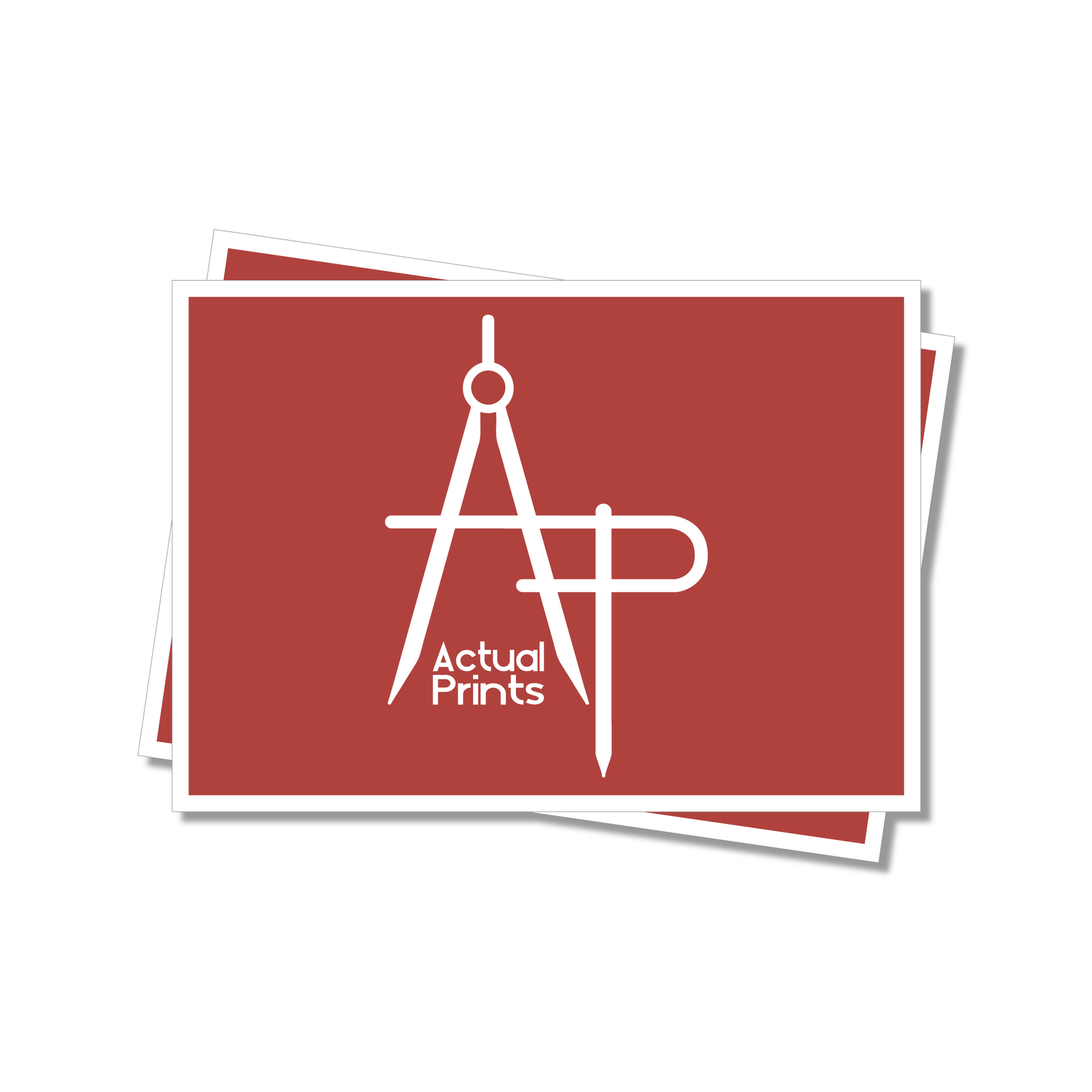Rectangle Stickers - Actual Prints